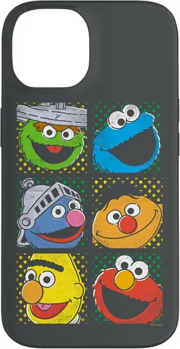 Vista 4 de Funda para iPhone 16 Sesame Street Group Squares