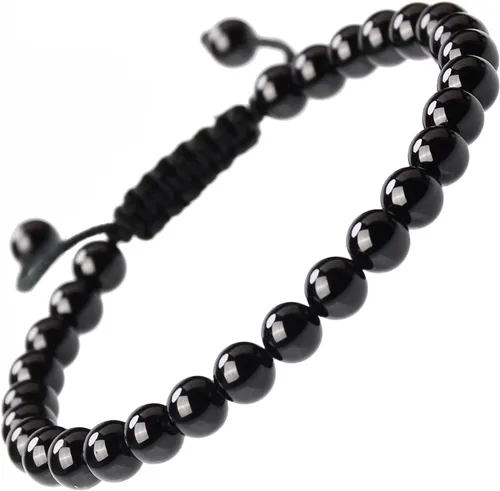 Vista 26 de MASSIVE BEADS - Pulseras ajustables unisex de cuentas de cristal de piedras preciosas con poder curativo natural, de macramé Piedras de 7 chakras