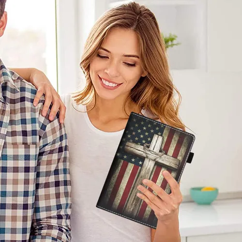 Vista 8 de Funda para tablet Amazon Kindle Fire 7 (pantalla de 7 pulgadas, 9ª/7ª generación, versión 2019/2017), funda de piel sintética con función