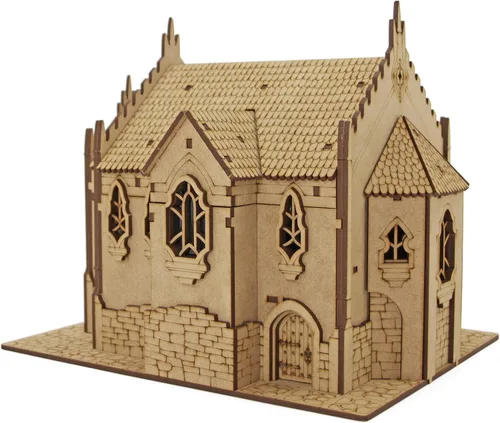 Vista 2 de Towerrex Temple D&D Terrain, edificios de fantasía de madera para miniaturas de 0.984 in, 1.260 in, 1.102 in, mazmorras y dragones, Pathfinder