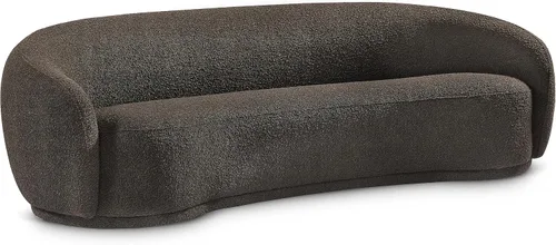 Vista 17 de Meridian Furniture 693Black-S Hyde Collection Modern Sofá tapizado de tela Boucle contemporáneo, negro, 89.5 pulgadas de ancho x 38 pulgadas