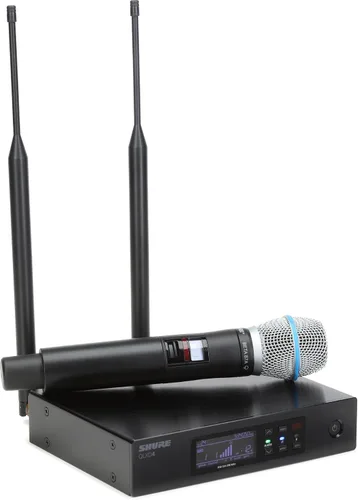 Vista 5 de Shure Transmisor de mano QLXD2/B87A con cápsula de micrófono vocal BETA 87A - para uso con sistemas de micrófono inalámbrico digital QLX-D, receptor