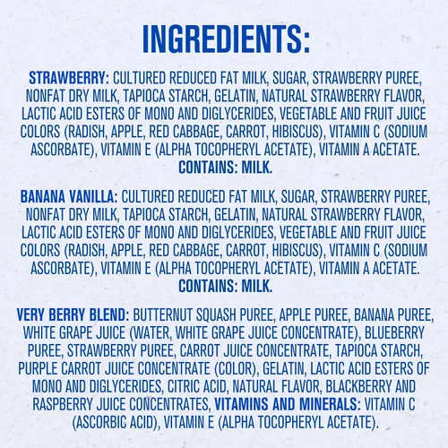 Vista 3 de Gerber Paquete variado de aperitivos de yogur para derretir etapa 3, paquete de 8