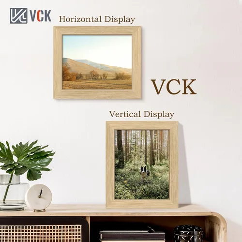 Vista 289 de VCK Marcos para póster de madera maciza de 22.375 x 34 pulgadas, marco de fotos A1 negro con montaje en pared, paquete de 3