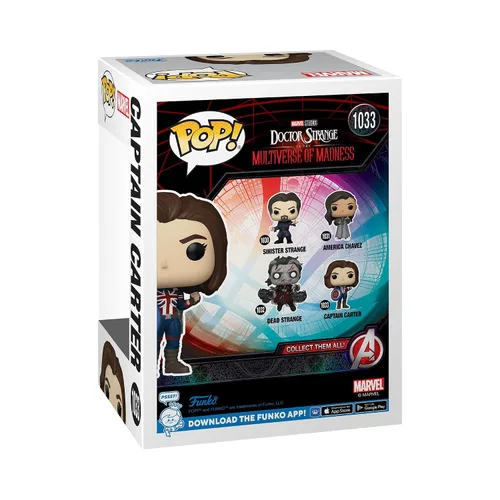 Vista 3 de Funko Pop! Marvel: Doctor Extraño Multiverso de la Locura - Capitán Carter