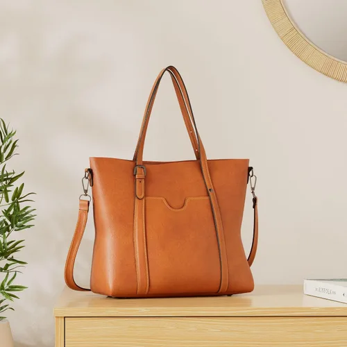 Vista 2 de Pahajim - Bolsos de piel para mujer con asa superior