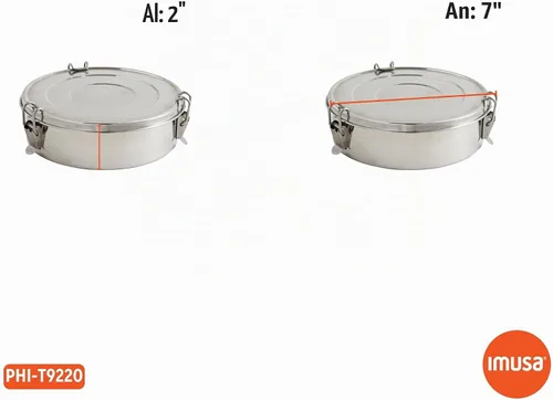 Vista 2 de [Usado] IMUSA USA PHI-T9220 molde para flan de acero inoxidable, 1,5 cuarto de galón, plateado