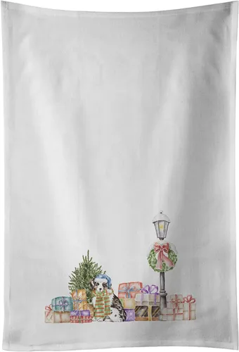 Vista 61 de Caroline's Treasures CK8100WTKT - Juego de 2 toallas de cocina con diseño de bulldog francés con diseño de país de las maravillas navideñas