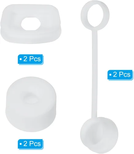 Vista 3 de Home and Garden Parts 1 Set/6Pcs Silicone Spill Stopper Accesorios para Taza de Paja 1.0 40oz/30oz Blanco #CN/251024/00157