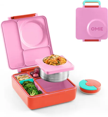 Vista 18 de Omie OmieBox - Lonchera Bento aislada a prueba de fugas con tarro de comida (cielo azul)