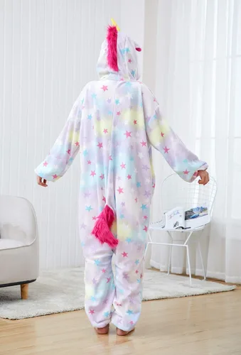 Vista 3 de Pijama de unicornio para adultos, disfraz de Helloween