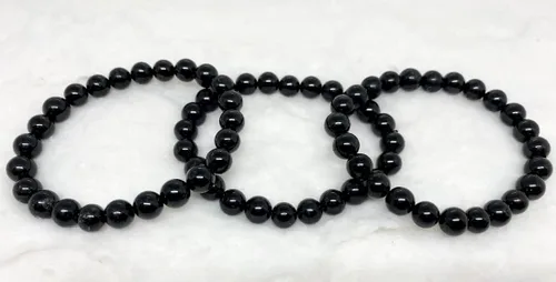 Vista 7 de Soothing Crystal Bracelets for Women Men 8mm Round Stone Beaded 75-Inch Stretch Chakra Bracelet for Healing Positivity Anxiety Gemstone Spiritual