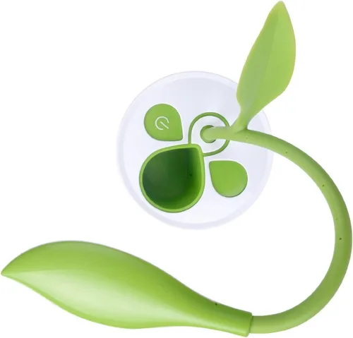 Vista 4 de Lámpara de escritorio táctil USB flexible, lámpara de escritorio LED de cuello flexible, 3 niveles de brillo, maceta con soporte para lápices