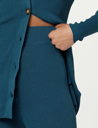 Vista 3 de The Drop Pantalón tipo suéter Ellison Rib Flare Leg para mujer