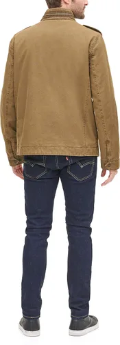 Vista 2 de Levis Chaqueta militar de algodón lavado grande y alto para hombre