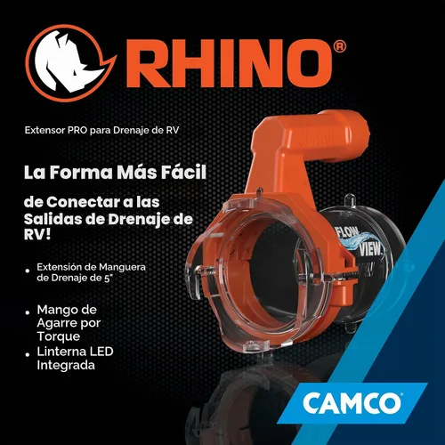 Vista 6 de Camco Rhino RV Extensión de manguera de alcantarillado PRO - Extensión