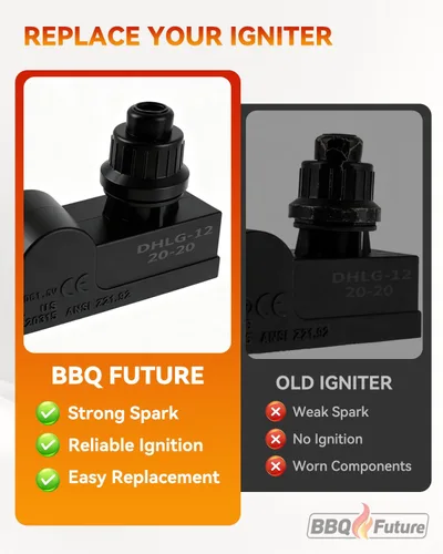 Vista 4 de Encendedor de parrilla DHLG-12 para CharBroil, reemplazo universal