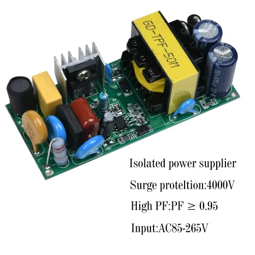 Vista 5 de Transformadores/conductor de corriente constante al aire libre de 50W, AC85-265V, DC24-36V 1500mA aislado, IP65 impermeable, adaptador de fuente