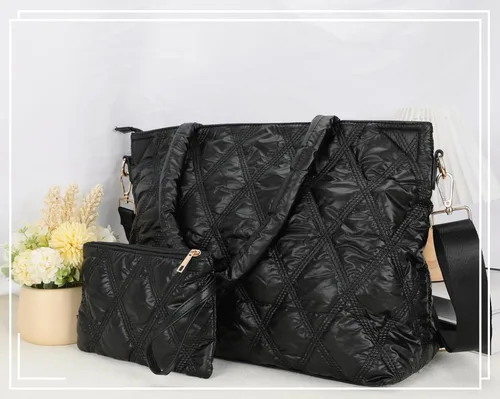 Vista 6 de LEDAOU Bolso de mano para mujer, bolso de mano para profesor, bolso de hombro cruzado hobo bolsas 2 piezas con monedero para el trabajo, la oficina