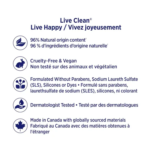 Vista 4 de Live Clean Acondicionador, agua fresca hidratante, 12 onzas