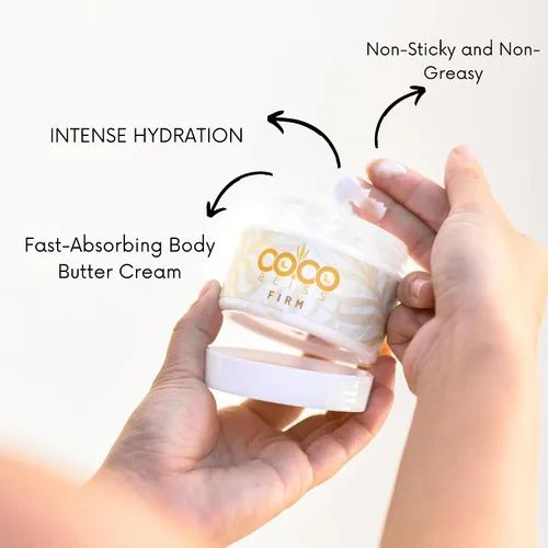 Vista 7 de Cocobliss Crema tensora para la piel, loción reafirmante e hidratante para glúteos, piernas, abdomen y cuerpo, hidratante con guaraná, mantequilla