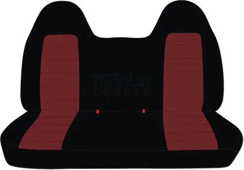 Vista 17 de Totally Covers Compatible con Ford F-150 F-250 F-350 1992-1998 Fundas de Asientos de Camión de Dos Tonos (Banco Sólido Delantero/Trasero) con/sin