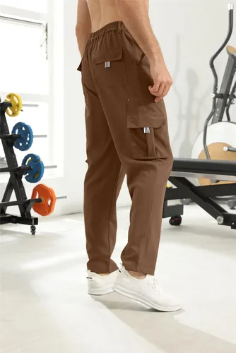 Vista 7 de Pantalones de carga para hombre, ligeros, tácticos, para senderismo, ajuste clásico, múltiples bolsillos