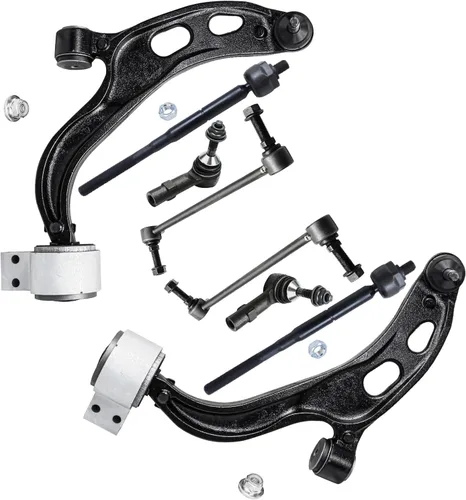 Vista 274 de Detroit Axle - Kit de brazos de control de extremo de 8 piezas para Toyota 2001-2003 Highlander 2002-2003 Camry Lexus ES300, 2 conjuntos de brazos