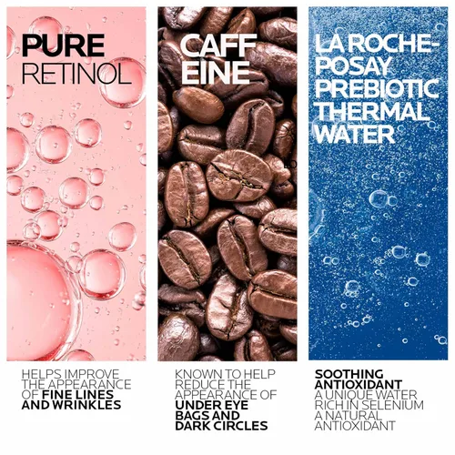 Vista 3 de La Roche-Posay Redermic R Eyes Crema de Ojos con Retinol, Crema de Ojos Antienvejecimiento para Reducir Arrugas y Ojeras con Retinol Puro y Cafeína
