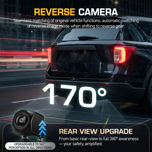 Vista 6 de Radio de coche de 12.5 pulgadas para Ford Explorer PIU Police Interceptor Utility 2020-2024, pantalla táctil, Carplay y Android 14.0