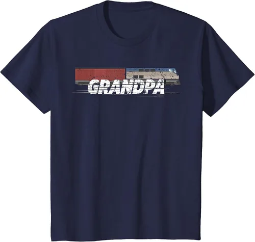 Vista 89 de RC Model Train Shirt Grandpa Train Boxcar HO Scale T-Shirt Negro