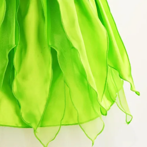 Vista 6 de Disfraz de hadas para niñas vestido de princesa de Halloween con alas para fiesta fiesta de cumpleaños