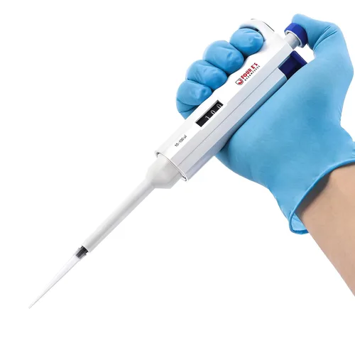 Vista 12 de FOUR E'S SCIENTIFIC Pipeteta de un solo canal, micropipeta de volumen variable ajustable de alta precisión para laboratorio (0.1-2.5 uL)