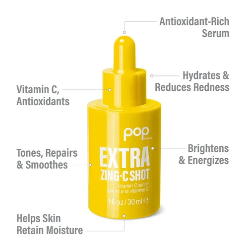 Vista 3 de POP Beauty EXTRA ZING-C SHOT - Suero antioxidante