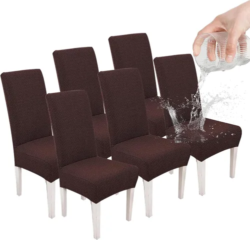 Vista 16 de Parsons - Funda para silla de comedor, funda desmontable para silla de sofá, funda retráctil (2, albaricoque)