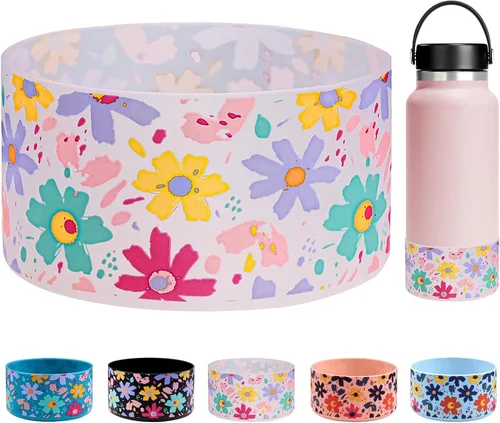Vista 17 de HEYSKAY Protective Flask - Bota de silicona de 12 a 40 onzas para botella de agua Hydro Flask, y compatible con Stanley Tumbler, Yeti, Simple