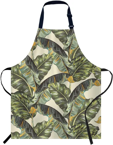 Vista 18 de oFloral Delantal de campo de fútbol americano y pelota, unisex, ajustable, delantal de chef de cocina, delantal para mujeres y hombres para cocina