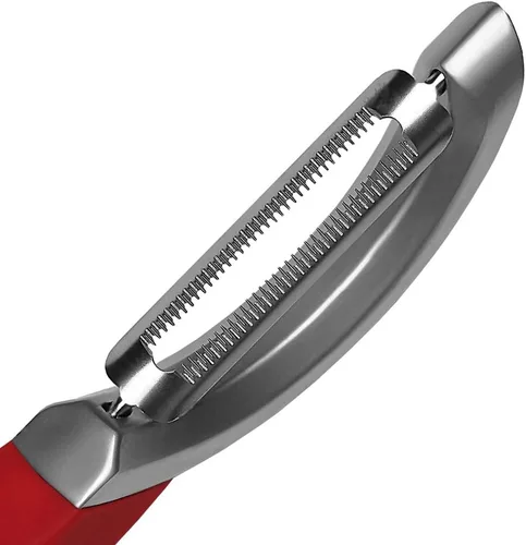 Vista 2 de Microplane Pelador giratorio dentado profesional para tomate y kiwi, para uso a mano derecha e izquierda