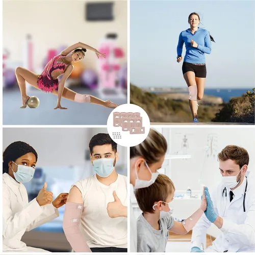 Vista 7 de D&H Medical Vendaje elástico – Paquete de 8 rollos de vendaje de compresión premium + 8 clips adicionales 4 rollos de cada