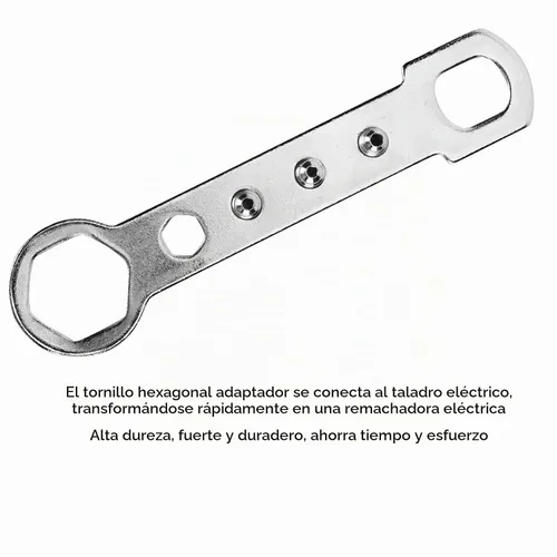Vista 6 de Adaptador de pistolas de remache eléctricas, juego de cabeza de pistolas remachadoras inalámbricas, herramienta de taladro de alta dureza, accesorio