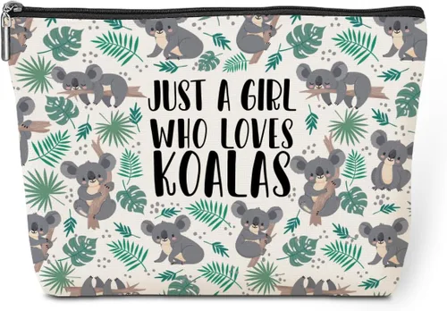 Vista 10 de jeilink Linda chica ama a los animales, bolsa de maquillaje divertida de viaje, bolsa de aseo de viaje, recuerdos de fiesta de animales, decoración