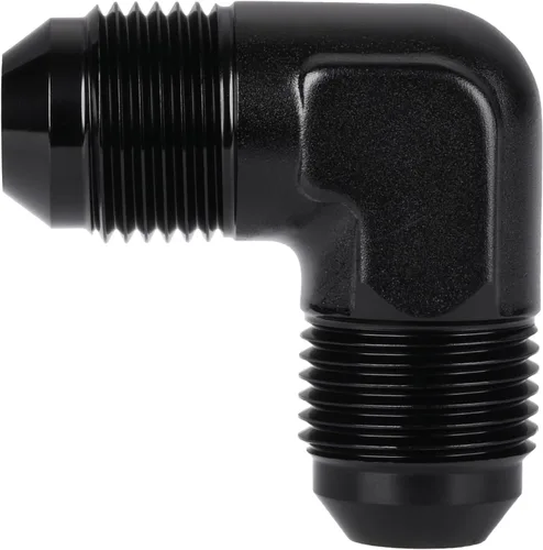 Vista 21 de 3AN macho a 3AN macho Flare 45 grados Unión acoplador adaptador de montaje aluminio negro