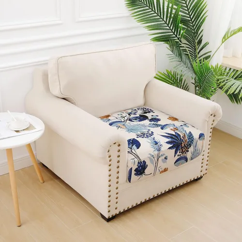 Vista 176 de hyha Fundas de cojín de sofá estampadas, fundas de sofá florales lavables para sofás con 2 cojines, fundas de cojín de patrón elástico para muebles