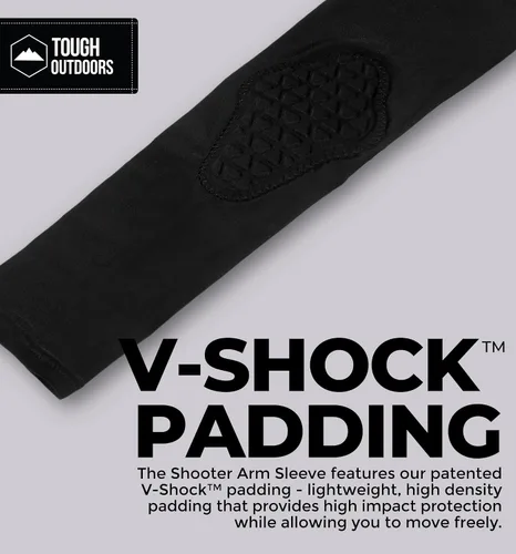 Vista 4 de Tough Outdoors Manga acolchada para el brazo, manga de codo acolchada, manga de brazo de baloncesto, manga para codo de voleibol, almohadilla