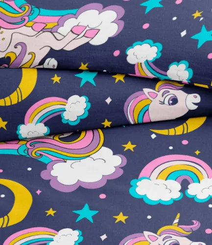 Vista 31 de Juego de funda de edredón para niños tamaño completo - Juego de funda de edredón de microfibra arcoíris de 3 piezas y 2 fundas de almohada