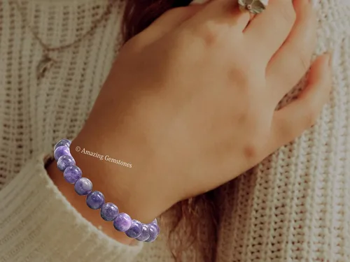Vista 267 de Amazing Gemstone Crystal Bracelet for Women Men's Gifts - Protection Healing Crystal Bracelet - 8mm Gemstone Beaded Stretchable Bracelet Pulseras