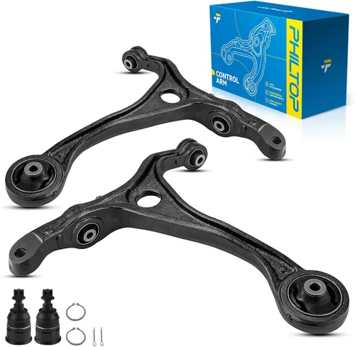 Vista 123 de PHILTOP 6 piezas de brazo de control delantero inferior con barra estabilizadora de rótula para Nissan Rogue 2014-2020 Rogue Sport 2017-2022 Qashqai