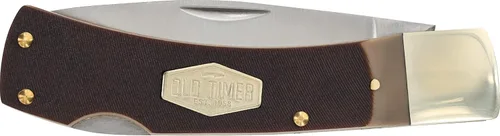 Vista 2 de Old Timer 5OT Bruin Folding Pocket Knife with Saw Cut Handle