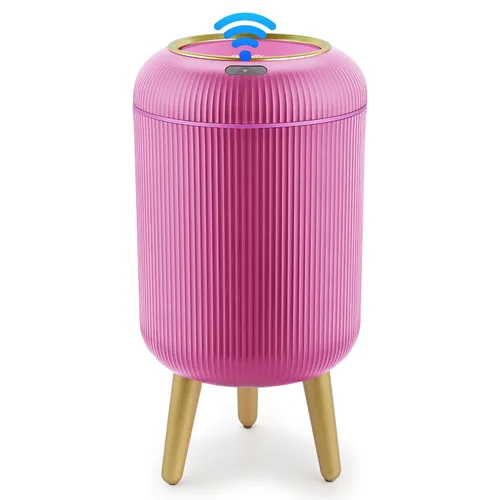 Vista 9 de Pukomc Papelera con sensor inteligente, conveniente e higiénico, fácil de usar, sensor de tecnología, impermeable, papelera de plástico para cocina