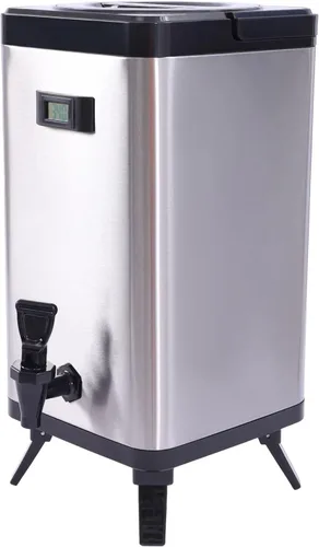 Vista 10 de Dispensador de bebidas aislado de acero inoxidable de 3.17 galones, dispensador de bebidas aislado cuadrado, dispensadores de bebidas frías